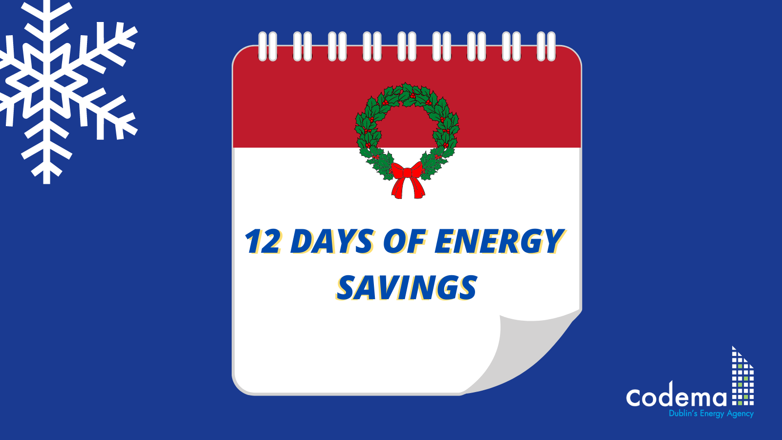 12 Days Of Energy Savings Energy Efficiency Agency Dublin Codema 9755