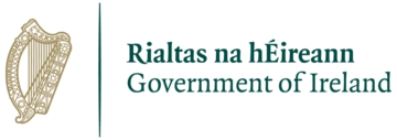 Government of Ireland logo - in English and Irish