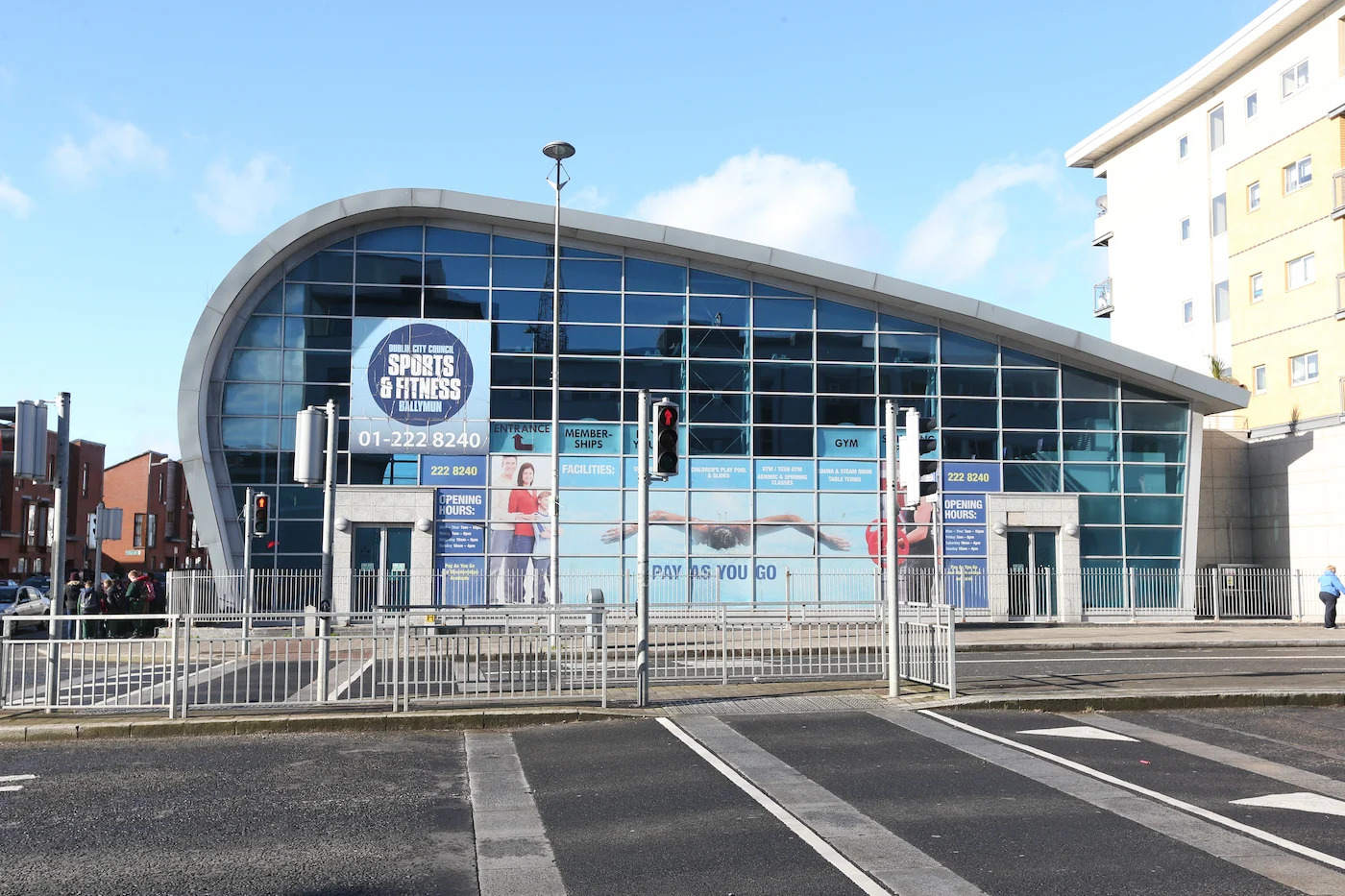 Photo of Dublin City Council's (DCC) Ballymun Leisure Centre - one of three leisure centres in the EPC facilitated by Codema