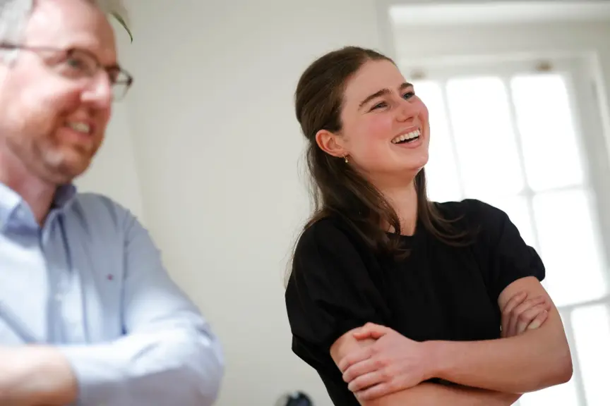 Codema staff members in a bright office smiling