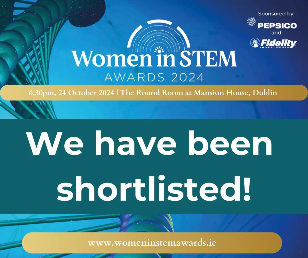 Graphic hlighlighting that Codem has been shortlisted at the Women in STEM Awards.