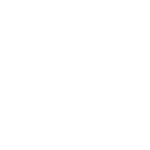 Decorative image of graph, arrows and people.